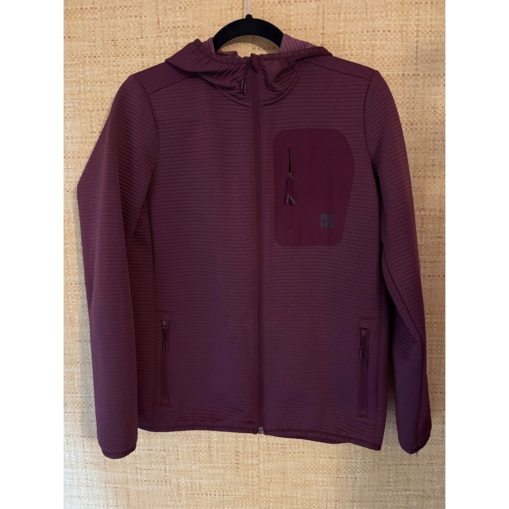 Alaskan Hardgear Duluth Trading Co Womens Small Ribbed Full Zip Hooded Jacket